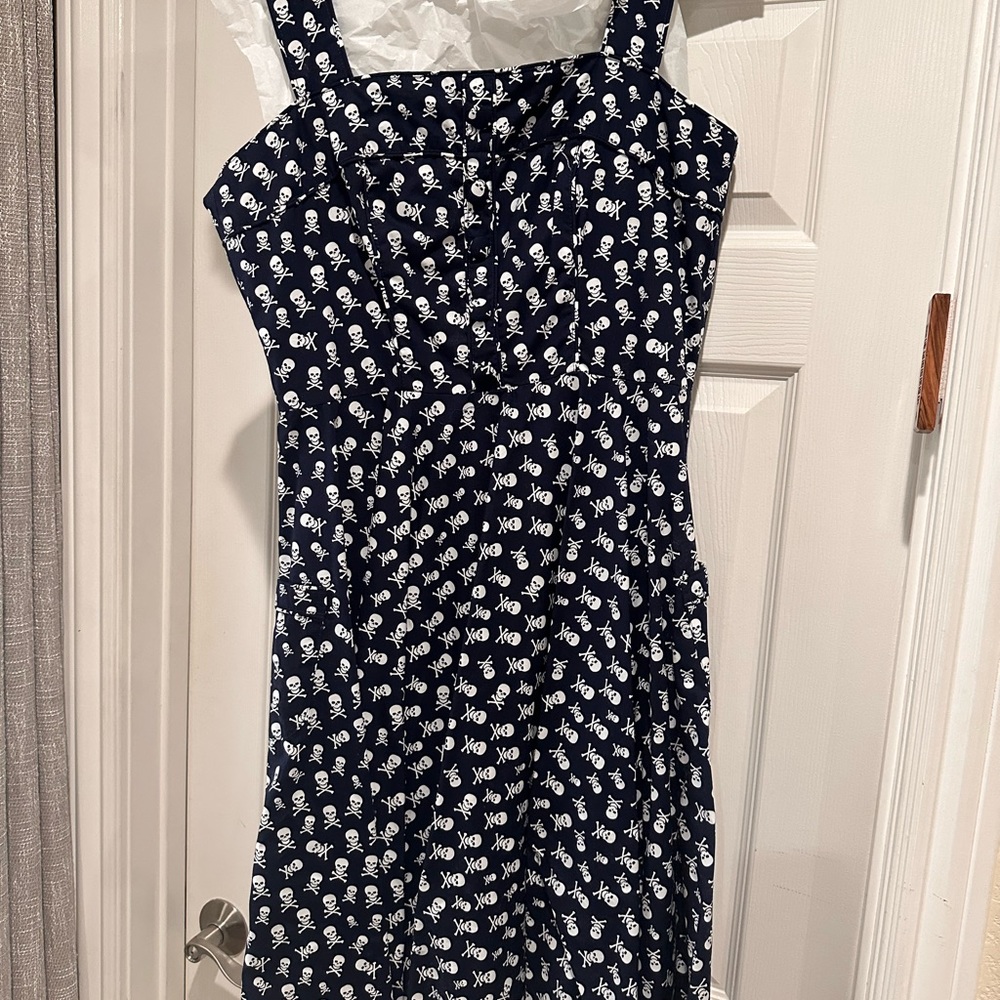 Skull and bones sundress. Perfect for Halloween!
